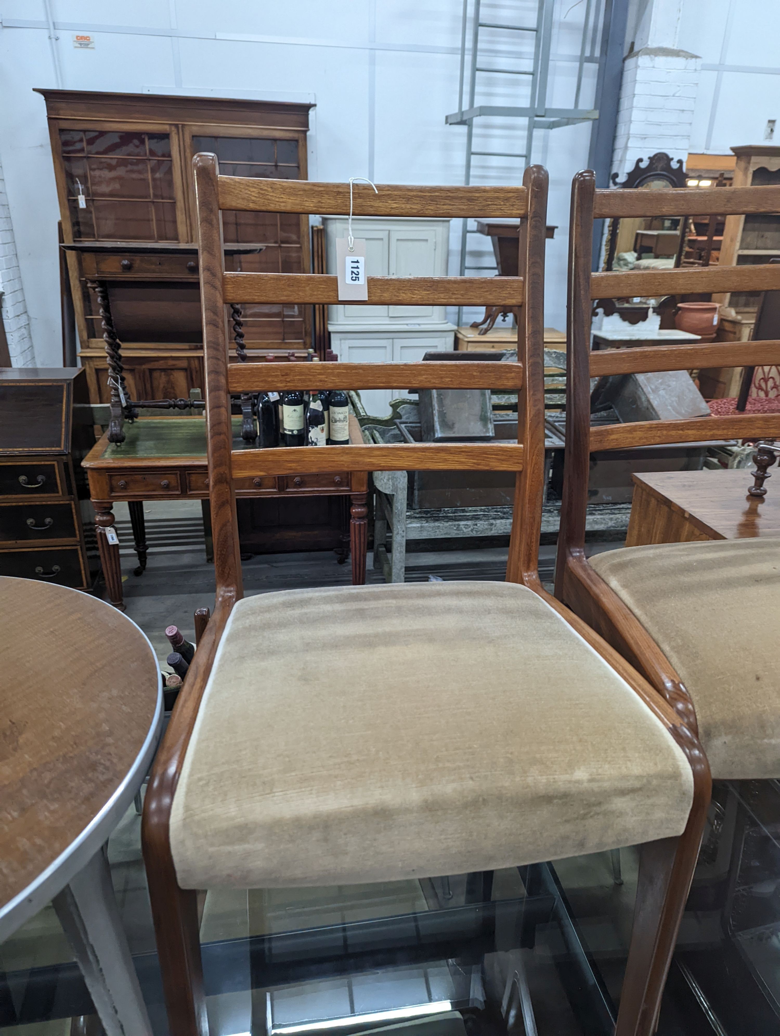 A set of six mid century design G plan teak dining chairs